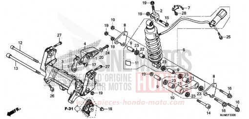 KISSEN, HINTEN VFR800XH de 2017